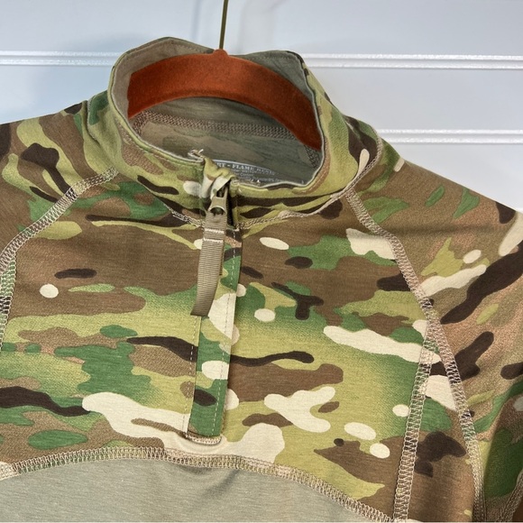 Army Combat Camo FR Shirt Small Padded Elbows Patchable Sleeves Military - Picture 7 of 13